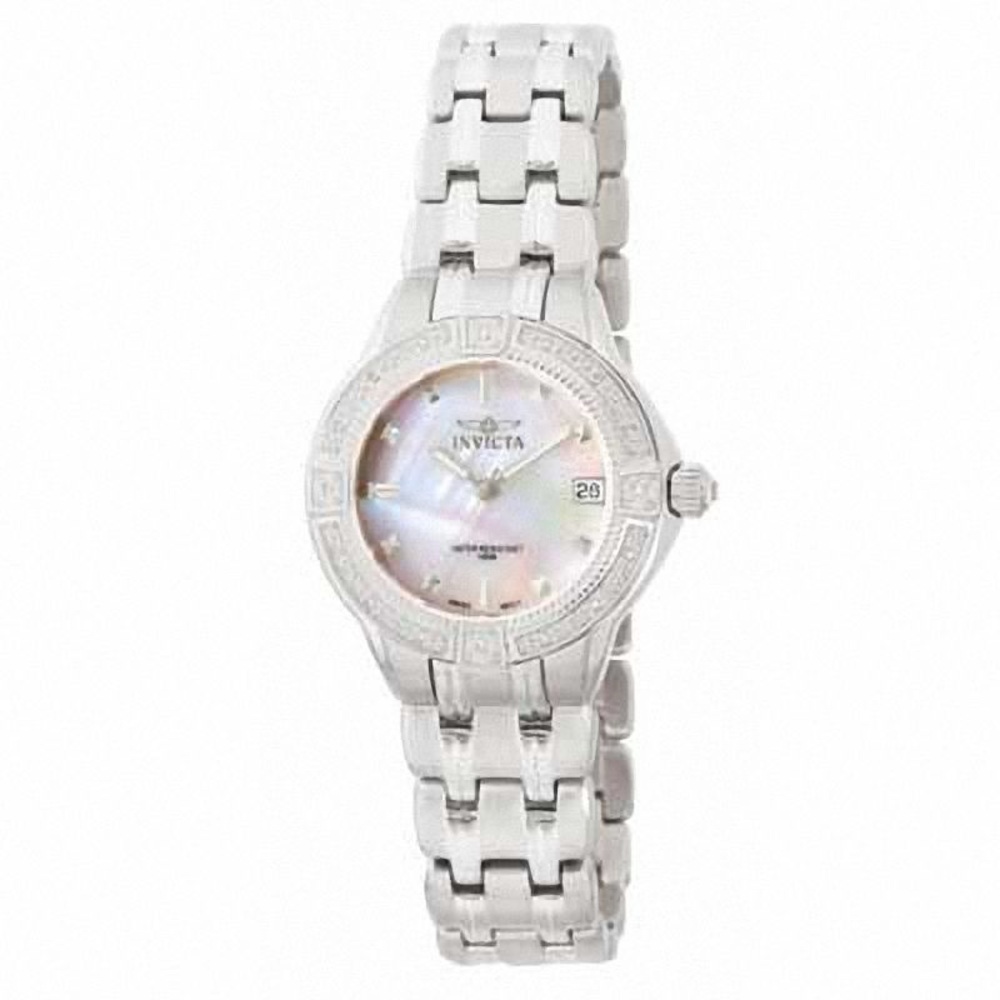 INVICTA Wildflower Diamond Accent Mother of Pearl Dial 33mm Women’s Watch